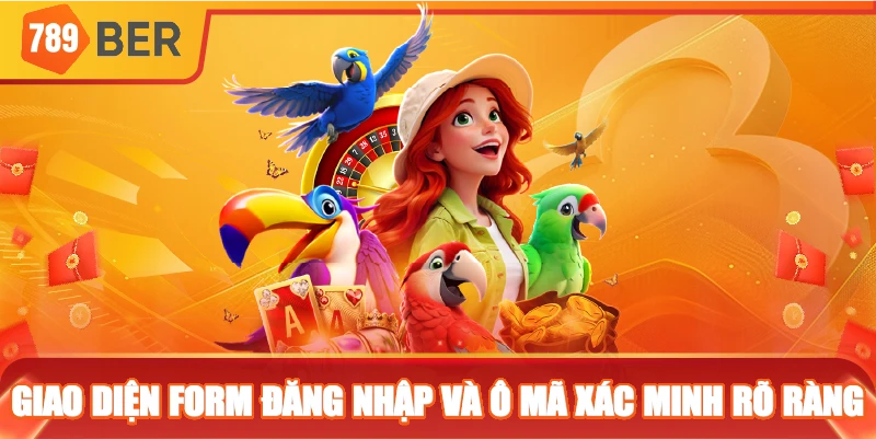 Giao diện form đăng nhập và ô mã xác minh rõ ràng