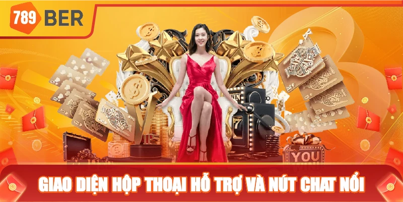 Giao diện hộp thoại hỗ trợ và nút chat nổi